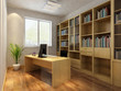 3d render interior of luxury classic study room 3d render interior of luxury classic study room