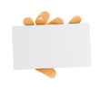 hand holding card vector hand holding card vector