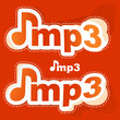 MP3. Vector sticker set.