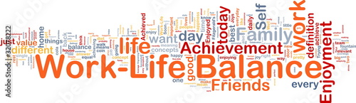 Illustration: Work –life balance background concept Work –life balance background concept