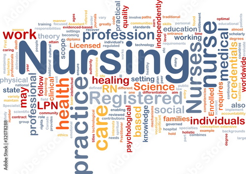 Illustration: Nursing background concept Nursing background concept