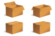 Paket Päckchen Lieferung Box Karton Set 1