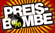 button label hinweis rabatt preisbombe