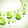 Abstract background with numbers.