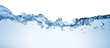Wave. Water splashing over white background