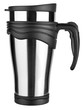 Thermal cup isolated on white, with clipping path