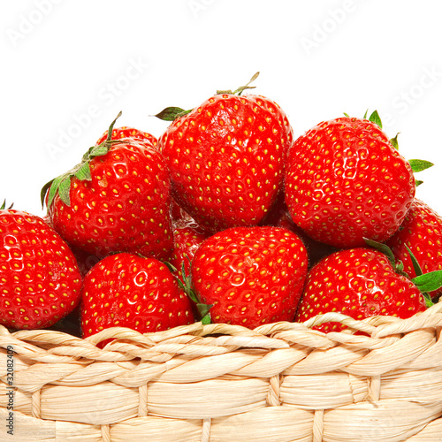 Photo: strawberries in a basket strawberries in a basket
