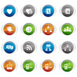 Glossy Buttons - Social media icons