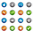 Glossy Buttons - School Icons