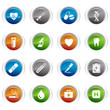 Glossy buttons - medical icons Glossy buttons - medical icons