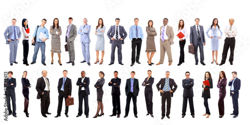 Photo: Young attractive business people - the elite business team Young attractive business people - the elite business team