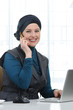 Confident and beautiful european  Muslim woman