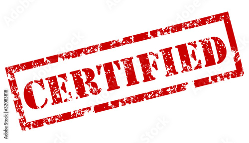 Vector: Certified stamp Certified stamp