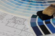 farbfächer blau