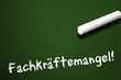 Tafel mit Fachkräftemangel