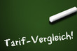 Tafel mit Tarifvergleich