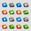 Cut Squares - Office and Business icons Cut Squares - Office and Business icons