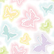 Background with butterflies in watercolor technique