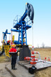 Gas production operator works