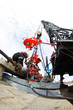 Gas production operator works