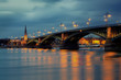 Theodor Heuss bridge Rhine Mainz.