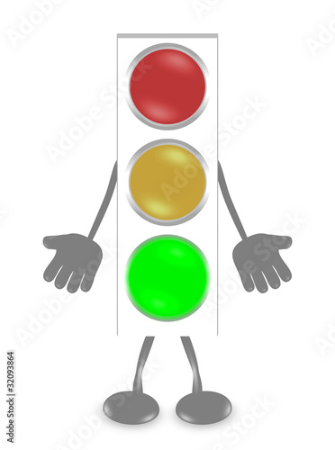 Illustration: Ampel - gruen Ampel - gruen