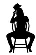 Woman Wearing a Top hat
