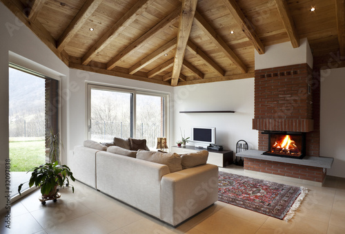 Photo: lovely new house, modern furniture, living-room view lovely new house, modern furniture, living-room view