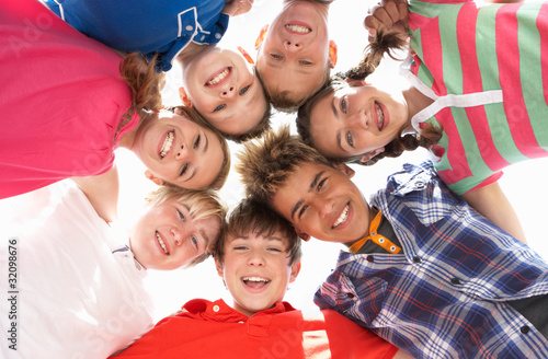 Photo: Teenagers in circle Teenagers in circle