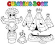 Coloring book with totem