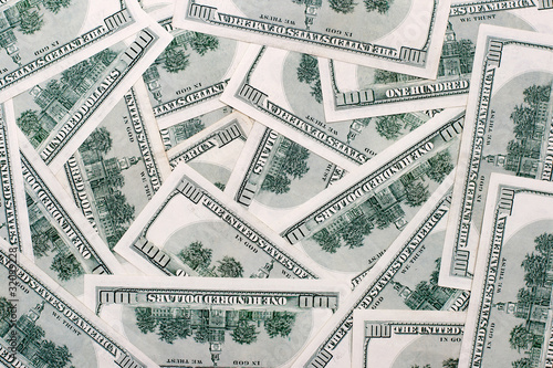 Photo: American dollars background / USD background texture American dollars background / USD background texture