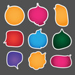 Abstract origami speech bubble vector background