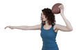 Woman Playing Football