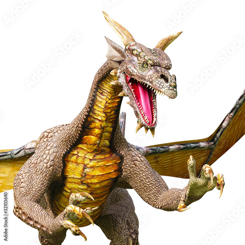 Illustration: dragon near attack dragon near attack