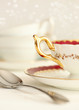 Closeup of a tea cup and spoon Closeup of a tea cup and spoon