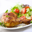 Chicken with fresh vegetables