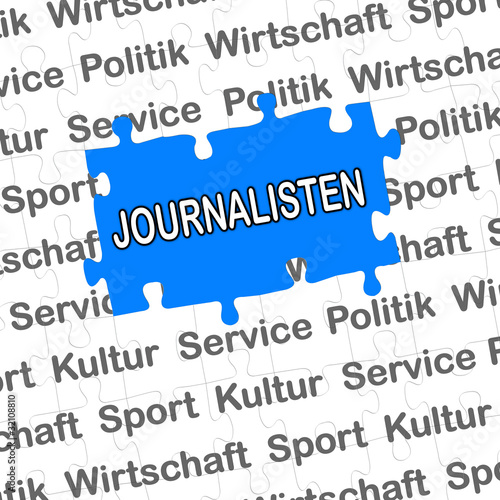 Illustration: Puzzle Ressorts JOURNALISTEN Puzzle Ressorts JOURNALISTEN