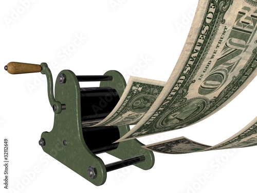 Illustration: In God (or money) we trust - making money In God (or money) we trust - making money