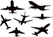 飛行機シルエット