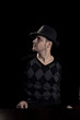 Gangster like man with hat