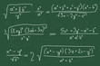 Math blackboard doodle illustration