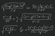 Mathematic blackboard doodle illustration