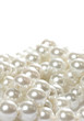 Pile of pearl on the white background Pile of pearl on the white background