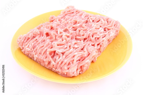 Photo: Minced meat on a plate Minced meat on a plate