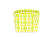 basket plastic yellow isolated on white