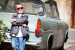Boy outdoors