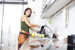 Woman preparing the tea