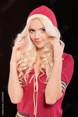 Photo: Portrait of beautiful fair-haired girl Portrait of beautiful fair-haired girl