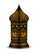 Intricate arabic lantern for eid or ramadan celebration