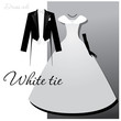 Vektor: white-tie white-tie